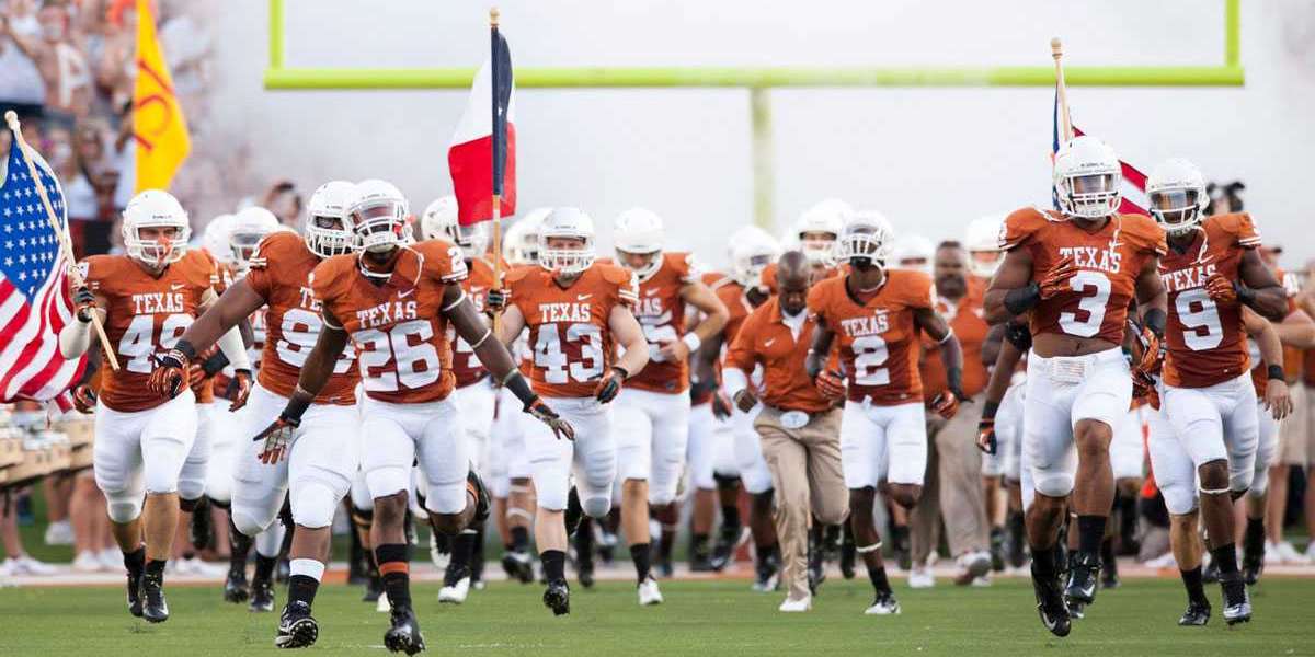 Video game time, television set for Texas competitions against Oklahoma and UTSA