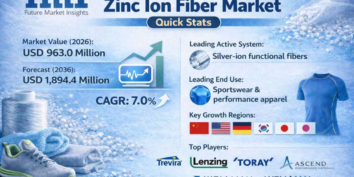 Odor-Control Silver & Zinc Ion Fiber Market Set to Reach USD 1.89 Bn by 2036